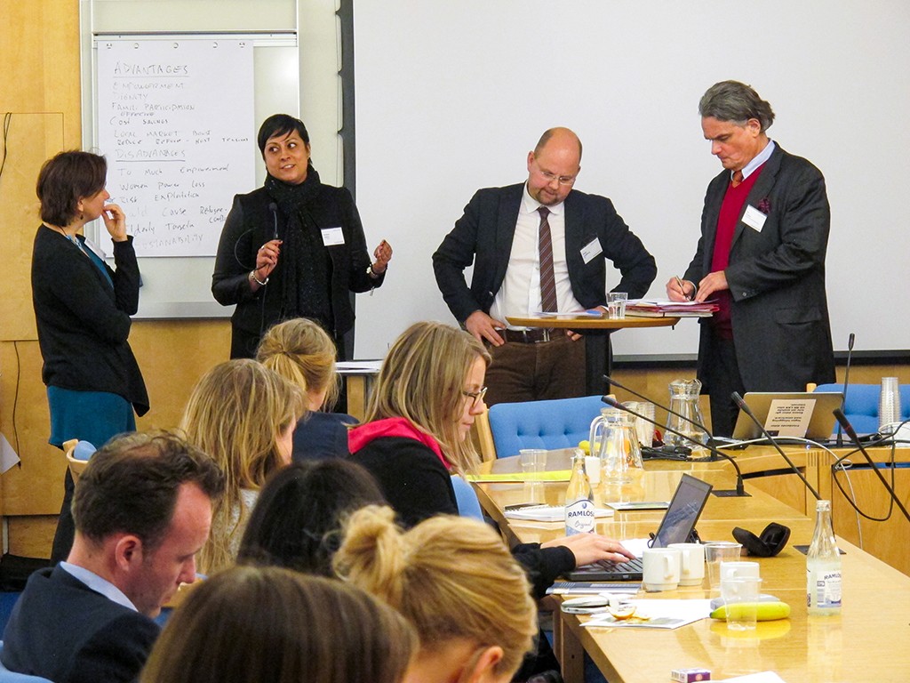 Panelsamtal med Kristina Hellqvist, Reshma Adatia, Peter Lundberg och Per Örnéus. Foto: Therése Jonsson 
