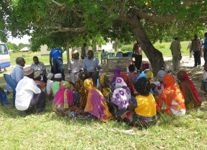 Beneficiaries in Productive Social Safety Net in Fukayose village, Tanzania