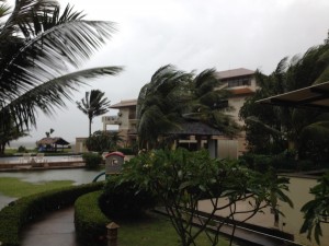 Vinden får bra fart...