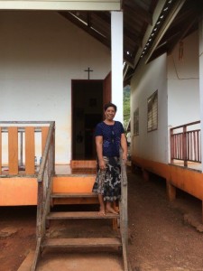 Hon bjöd gärna hem oss till sej!