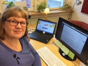Carina Etander Rimborg, kommunikatör på Svenska kyrkan Tjörn. Foto: Selfie