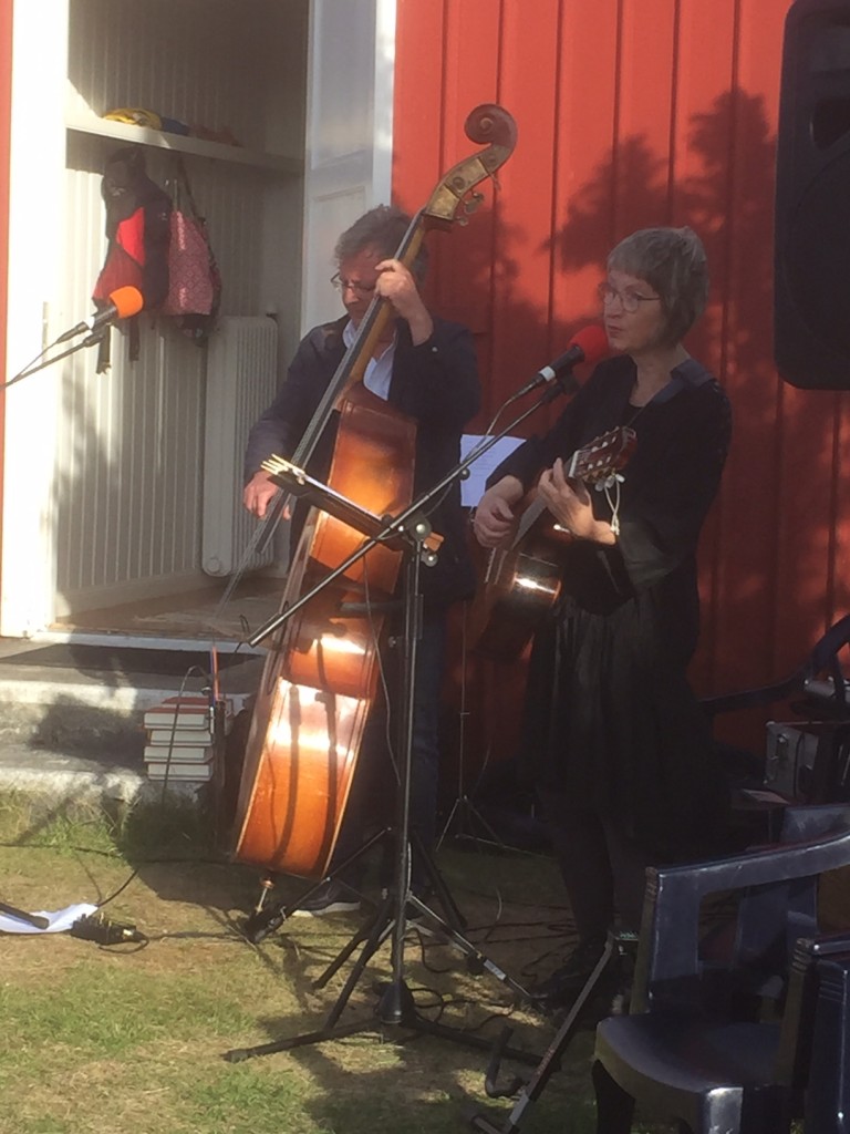 Härön 8 juli 2016. Eva Blume och Gjert Magnusson. Foto Owe Berntsson