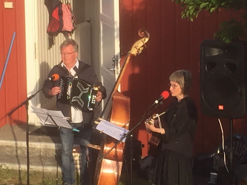 Härön 8 juli 2016. Eva Blume och Gjert Magnusson. Foto Owe Berntsson
