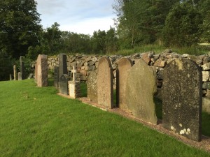 Lapidarum på Valla kyrkogård. Foto Carina Etander Rimborg