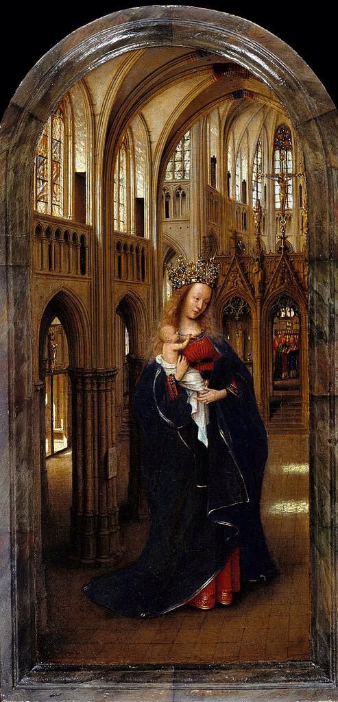 Maria och barnet är stora i Kyrkan. Väldigt tydligt att det här är kristen konst men måste det vara så tydligt på alla kristna bilder?