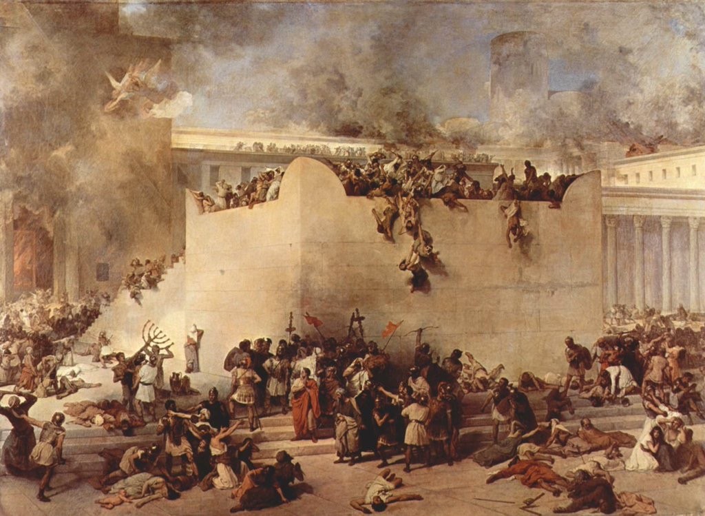 Templet i Jerusalem skövlas av romarna. Hur kan man både bjuda in och hålla heligt?