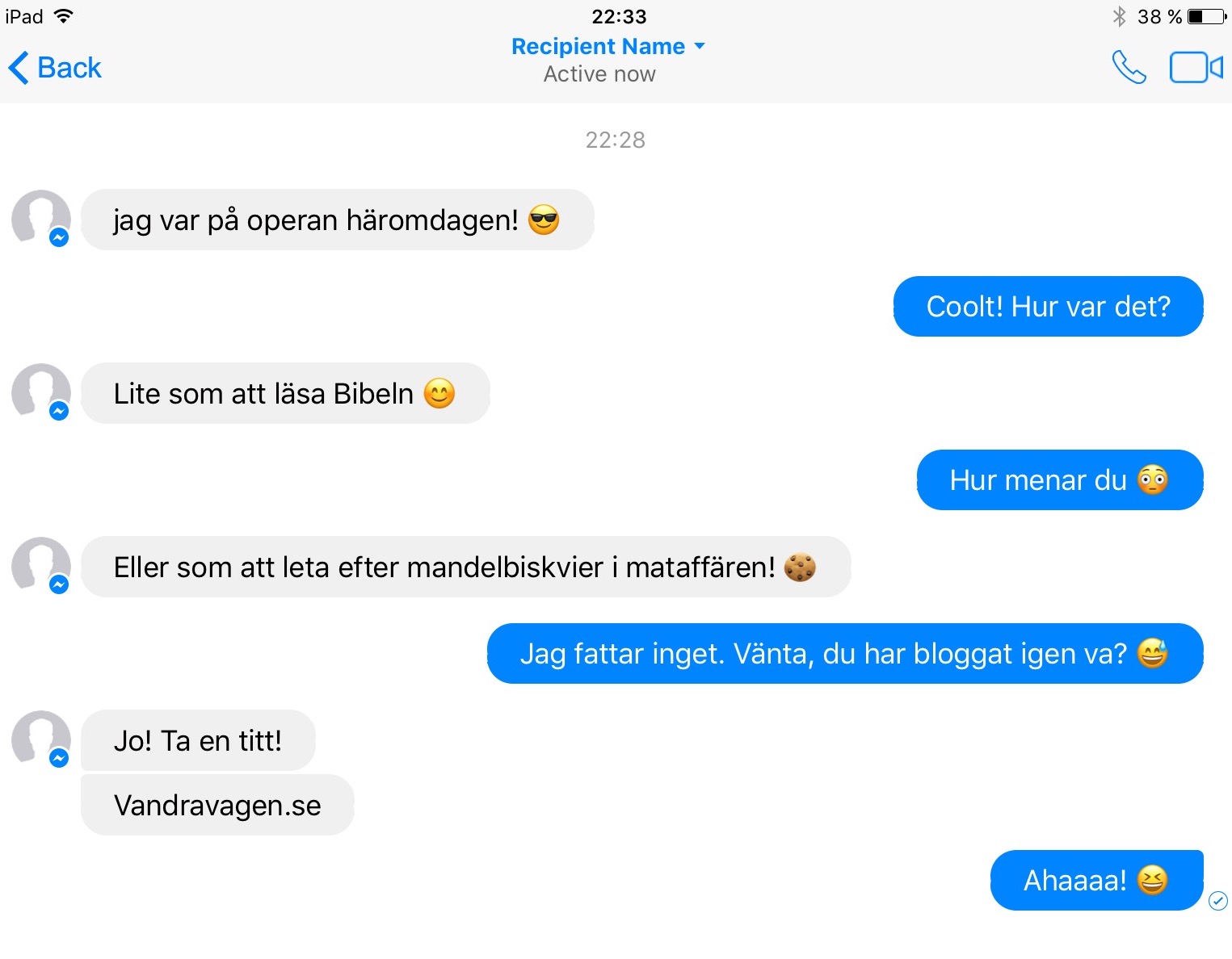Att läsa bibeln är som att gå på opera