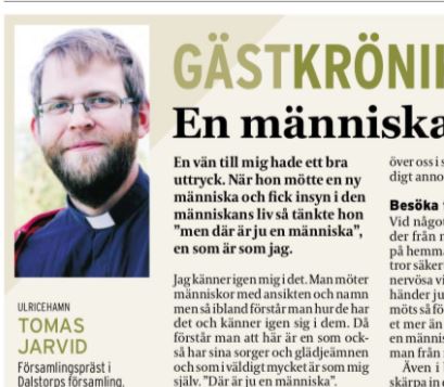 ”En människa”
