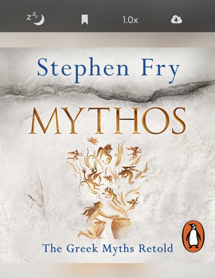 En präst läser ”mythos” och dyker i de grekiska myterna