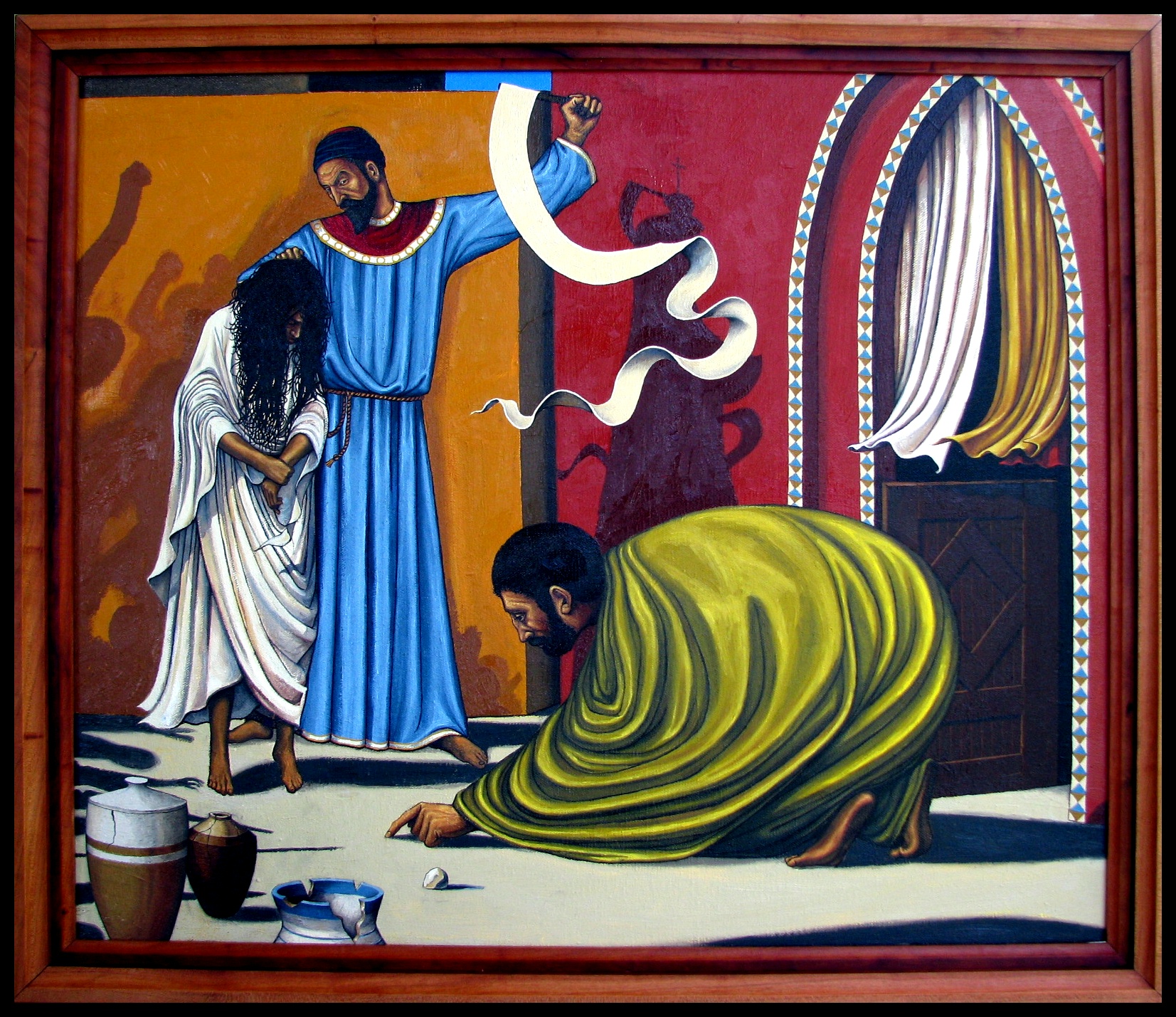 Sommaravslutning och att rita i sanden