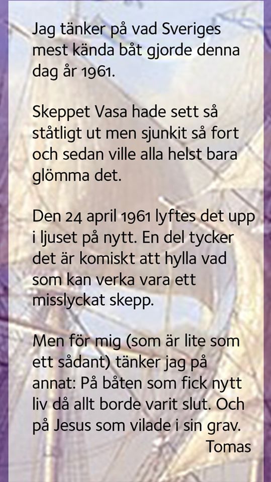 Båten Vasa och påskafton