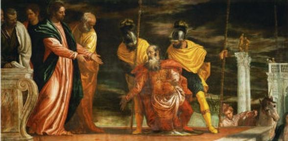 romersk officerare och Jesus