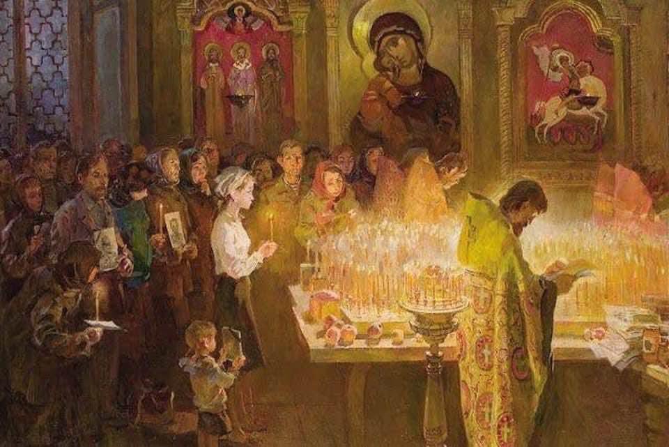 ortodoxa kristna som ber