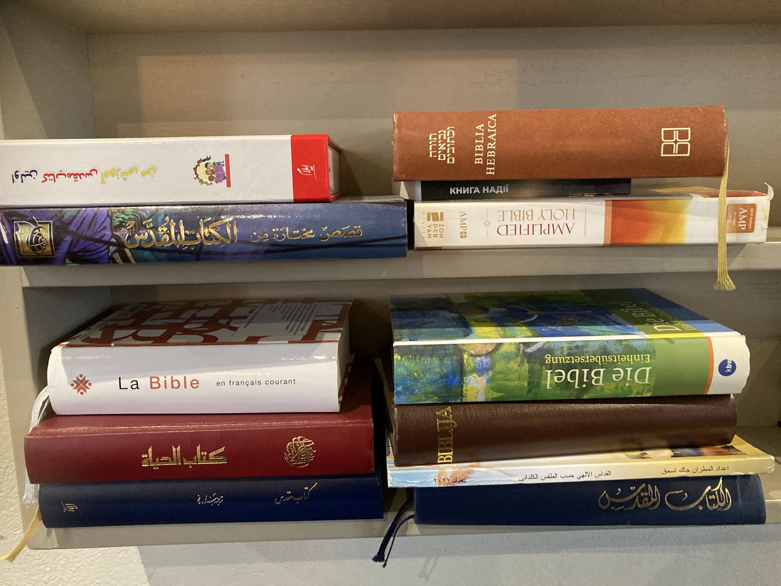 Biblar på olika språk.